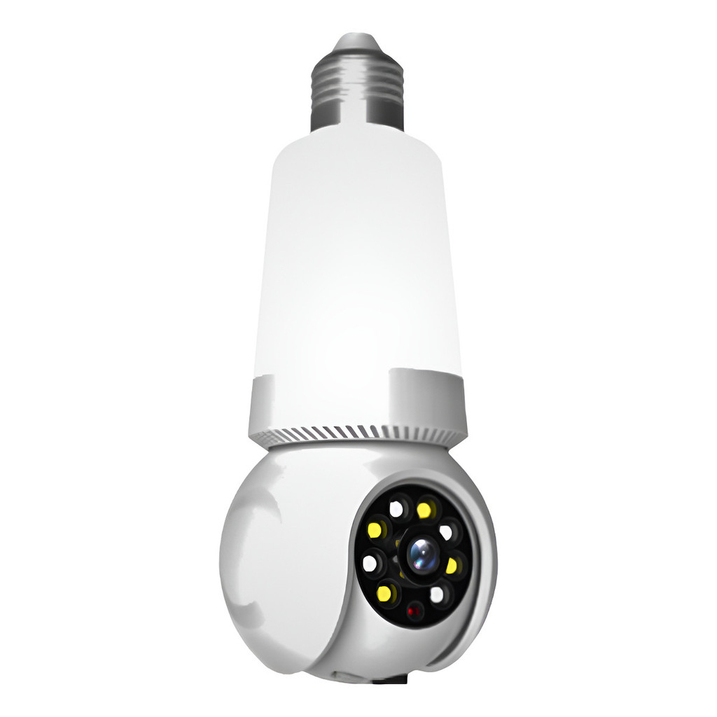 Câmera IP Lâmpada LED 3W Sigma Aitek | Visão Noturna Colorida, PTZ 355°, 2MP, Wi-Fi