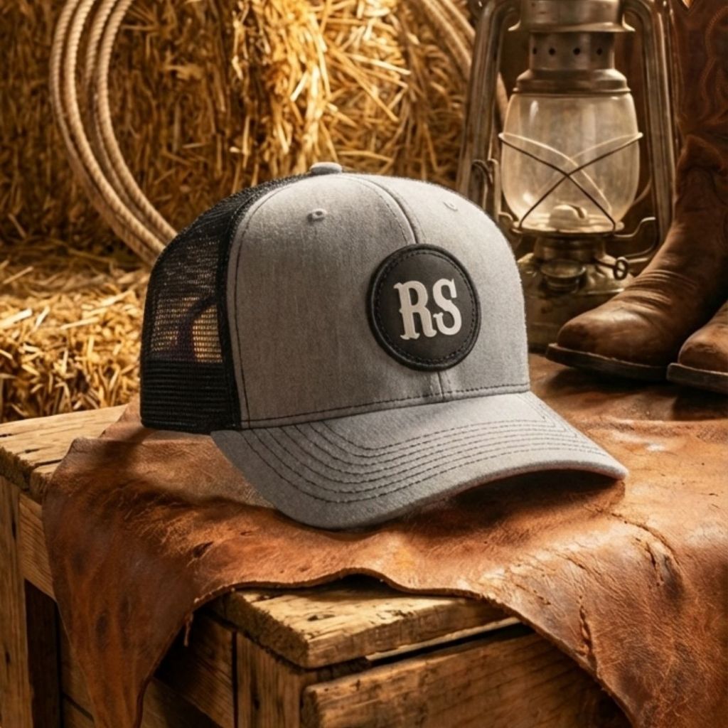 Boné Country Trucker Cinza Tela Preta Ajustável Original RS Rodeo Sport