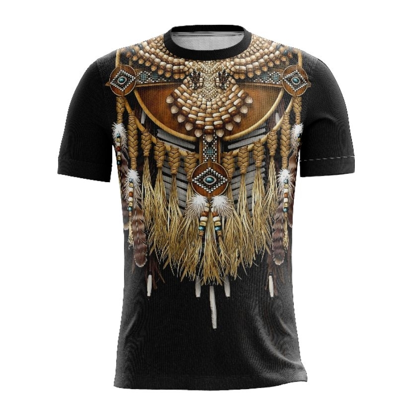 Camiseta Infantil Personalizada Sublimação Índio Asteca _02