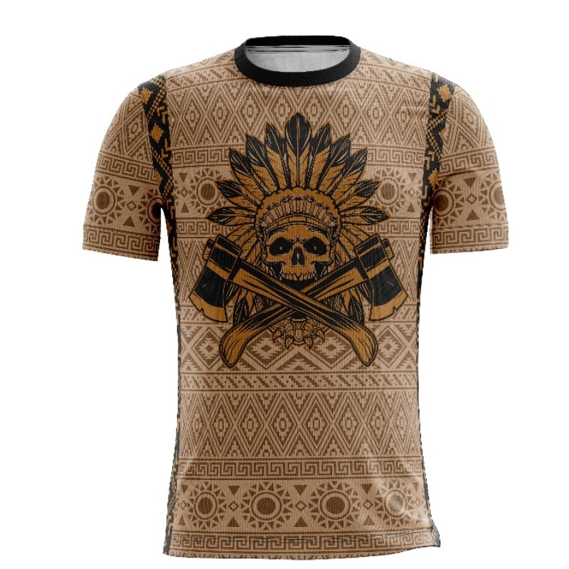 Camiseta Infantil Personalizada Sublimação Índio Asteca _03