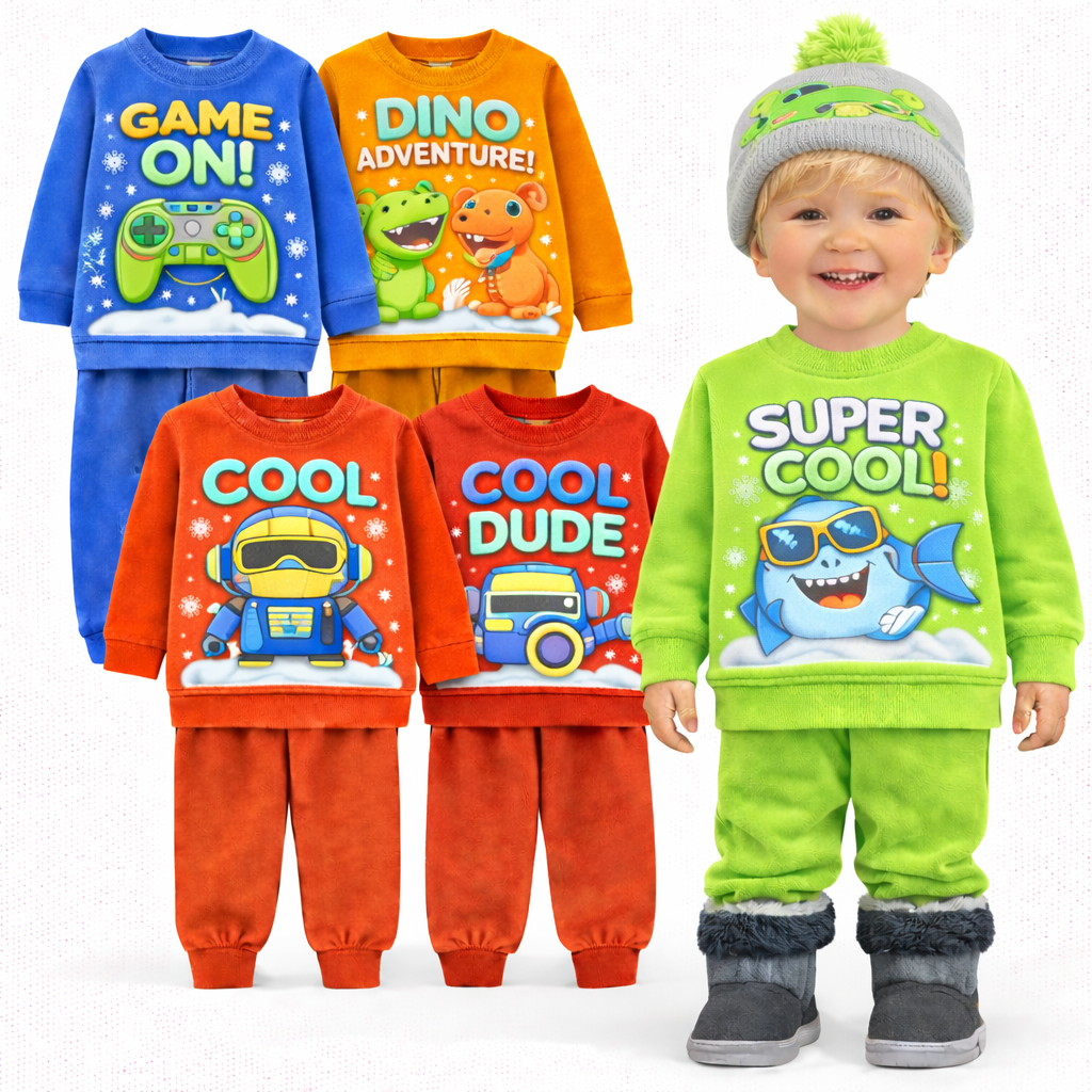 Kit Sortido 2 ou 6 Peças Moletom Roupa De Bebê Menino Infantil Inverno Conjunto Casaco Bebê Agasalho Flanelado de Bebê