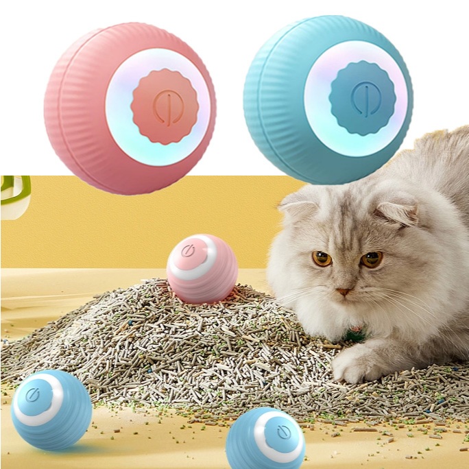 Brinquedo Inteligente Para Cães E Gatos De Estimação Bola Rolante Elétrico Automático Rotação