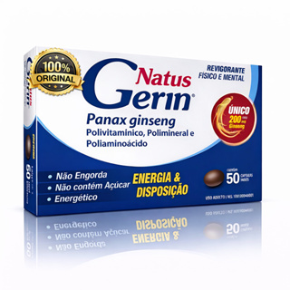 Natus Gerin com Ginseng: Revitaliza Energia Física e Mental em Oferta na Shopee