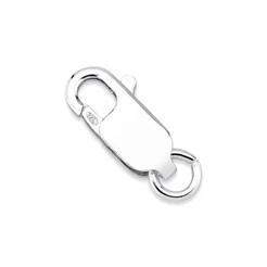 Fecho Mosquetão 13mm Acabamento Resistente Prata 925