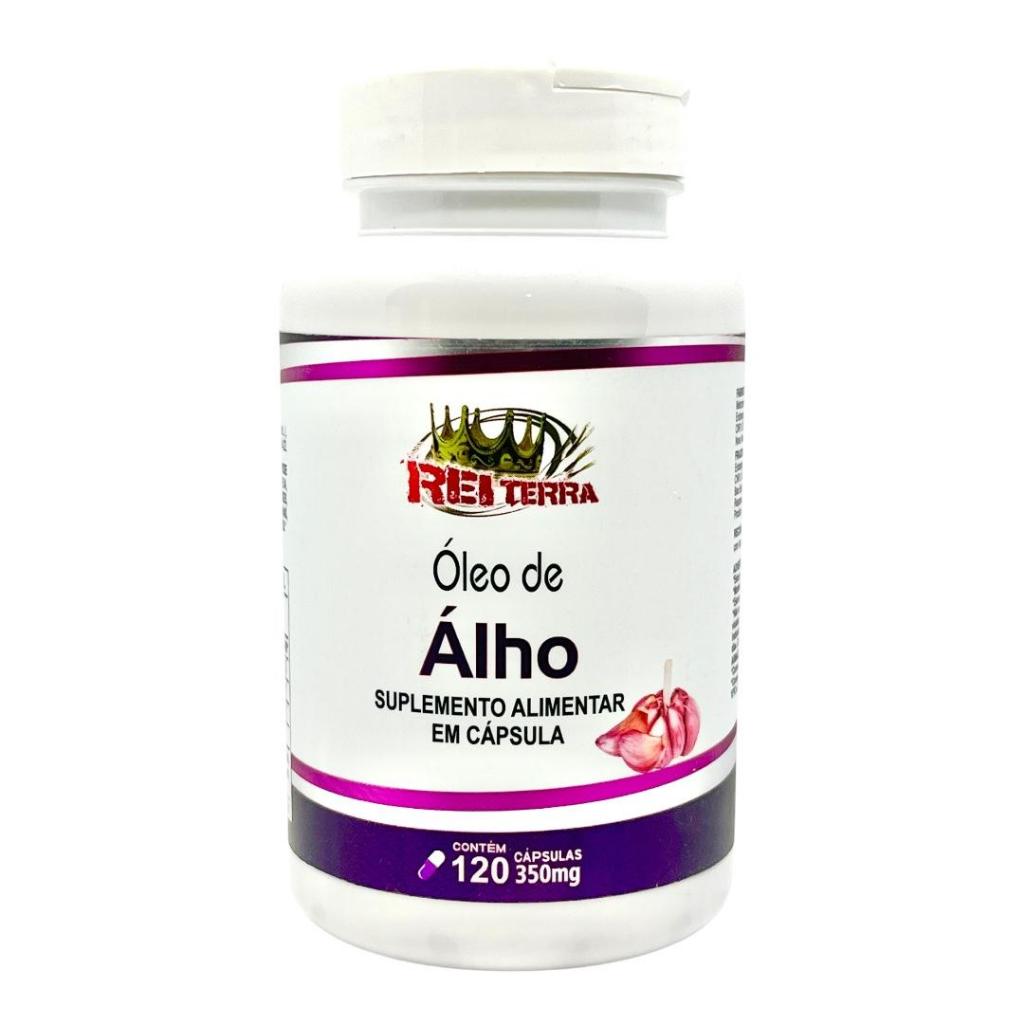 Óleo De Alho 350mg 100% Puro 120 Cápsulas - Rei Terra