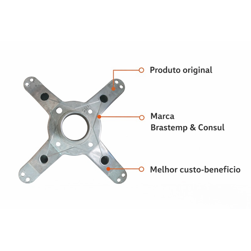Suporte do Tanque (Aranha) Brastemp & Consul Compatível com Todos os Modelos (seminovo)