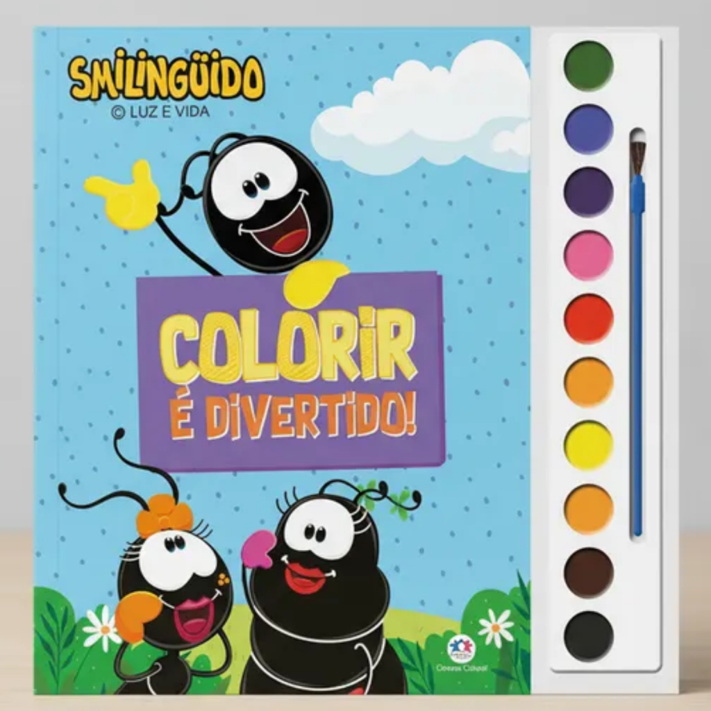 Livro Aquarela Smilinguido | Colorir é Divertido