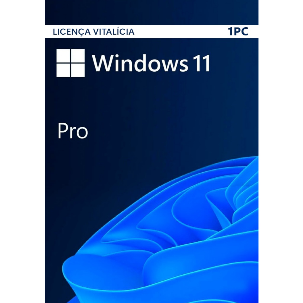 Licença Microsoft Windows 10 | 11 Pro Chave Original Vitalicia-1PC