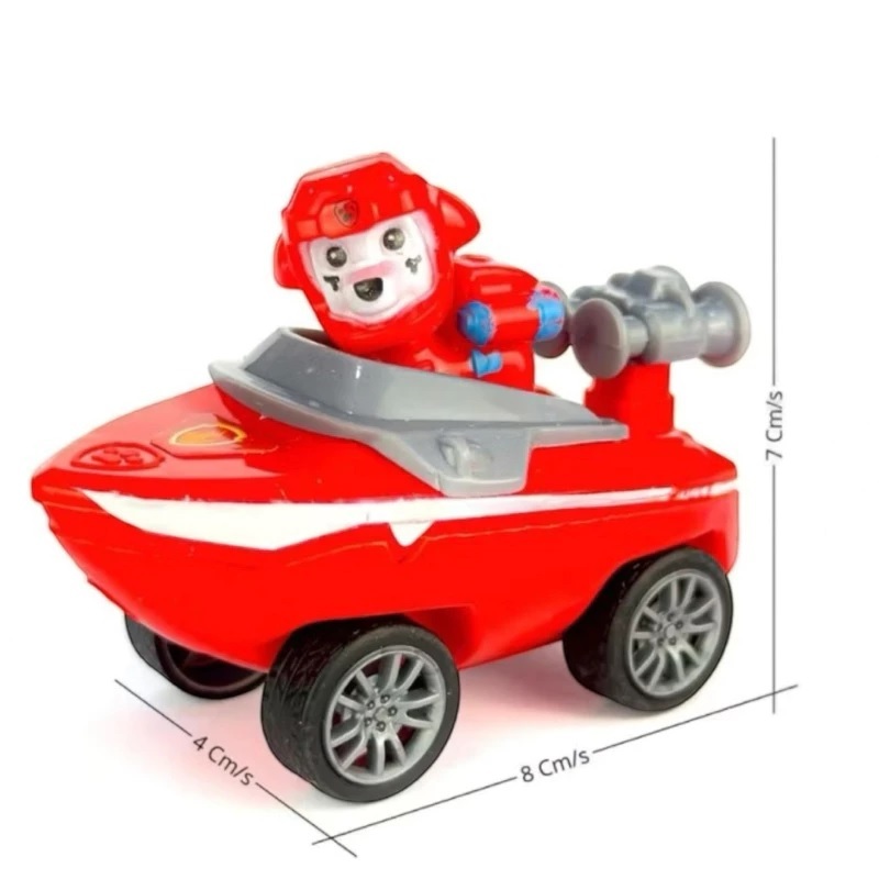 kit com 3/6 Carrinhos Fricção patrulha canina Cachorrinhos brinquedos Criança