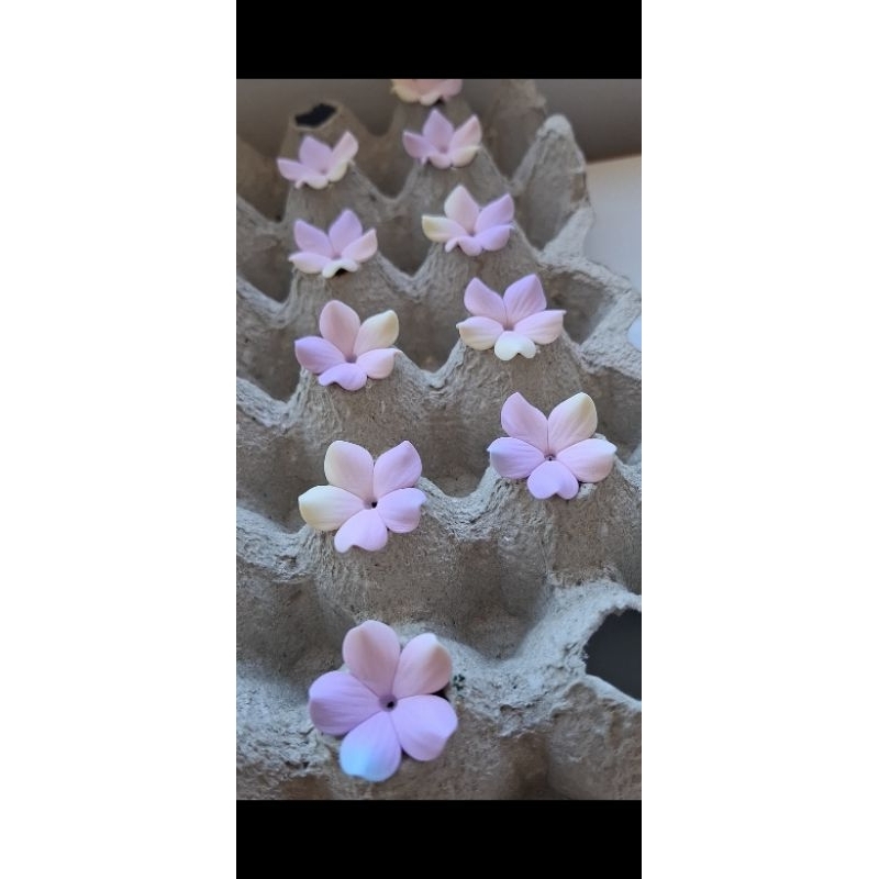 Flor de biscuit candy color, Porcelana Fria para Aramados 2,0cm, 2,5cm, 3,0cm Pré-venda em Oferta na Shopee