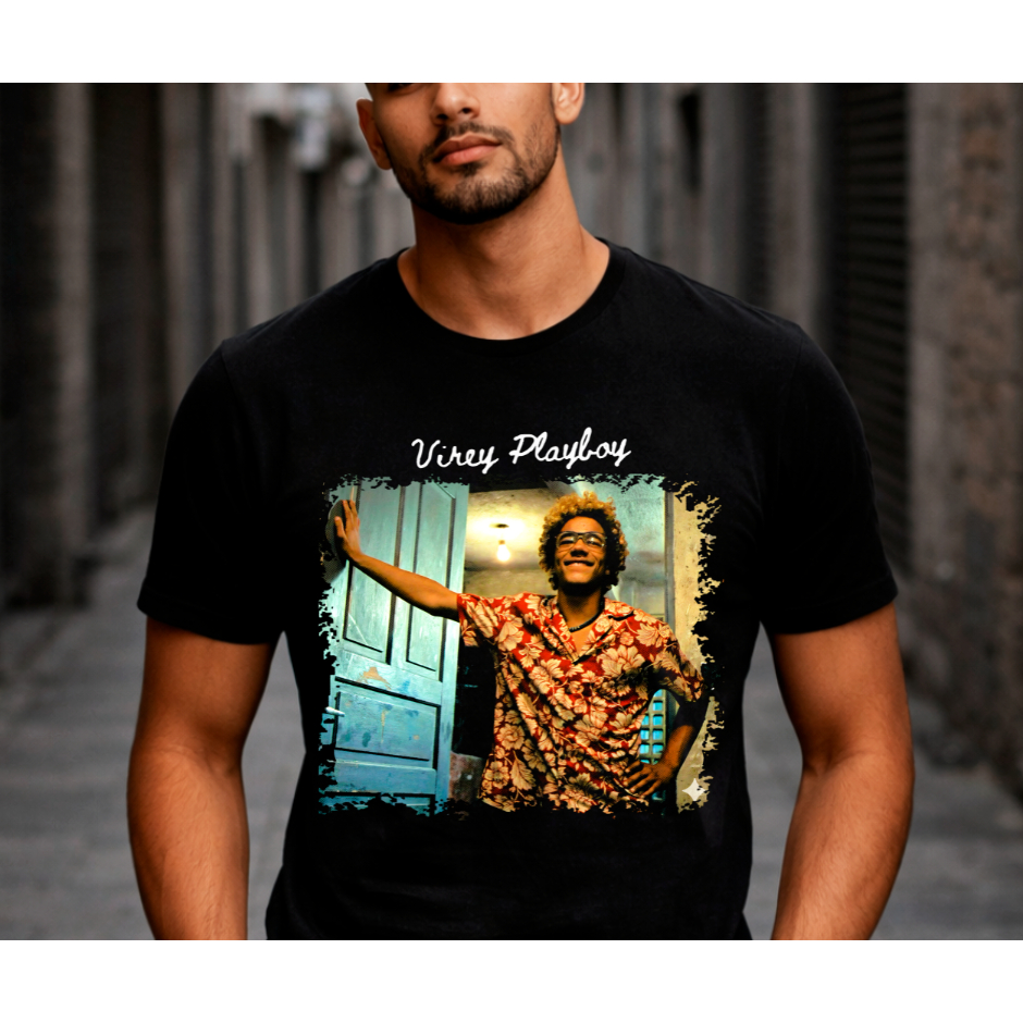 Camiseta BENÉ “Virei Playboy” Cidade de Deus Cinema Brasileiro Unissex 100% Algodão