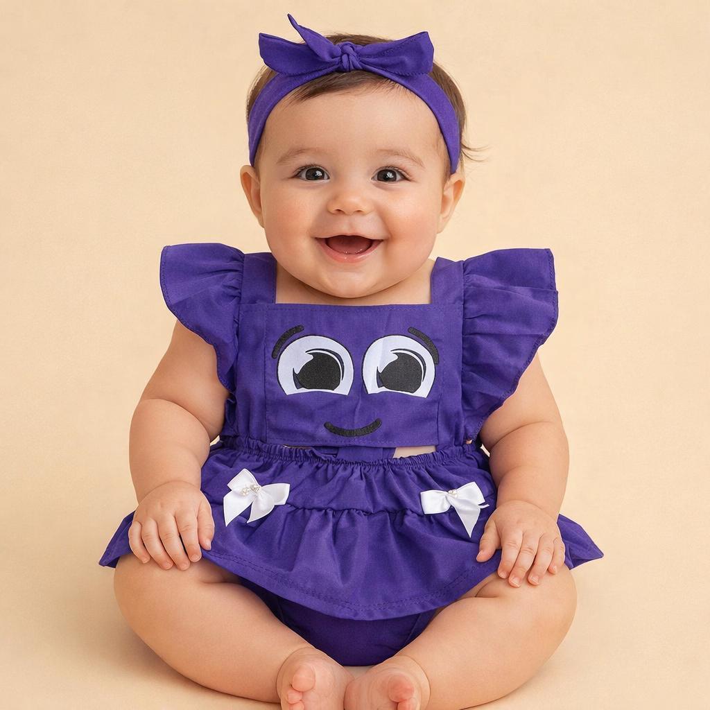 Romper Mesversário Bolo Fofo em Oferta na Shopee