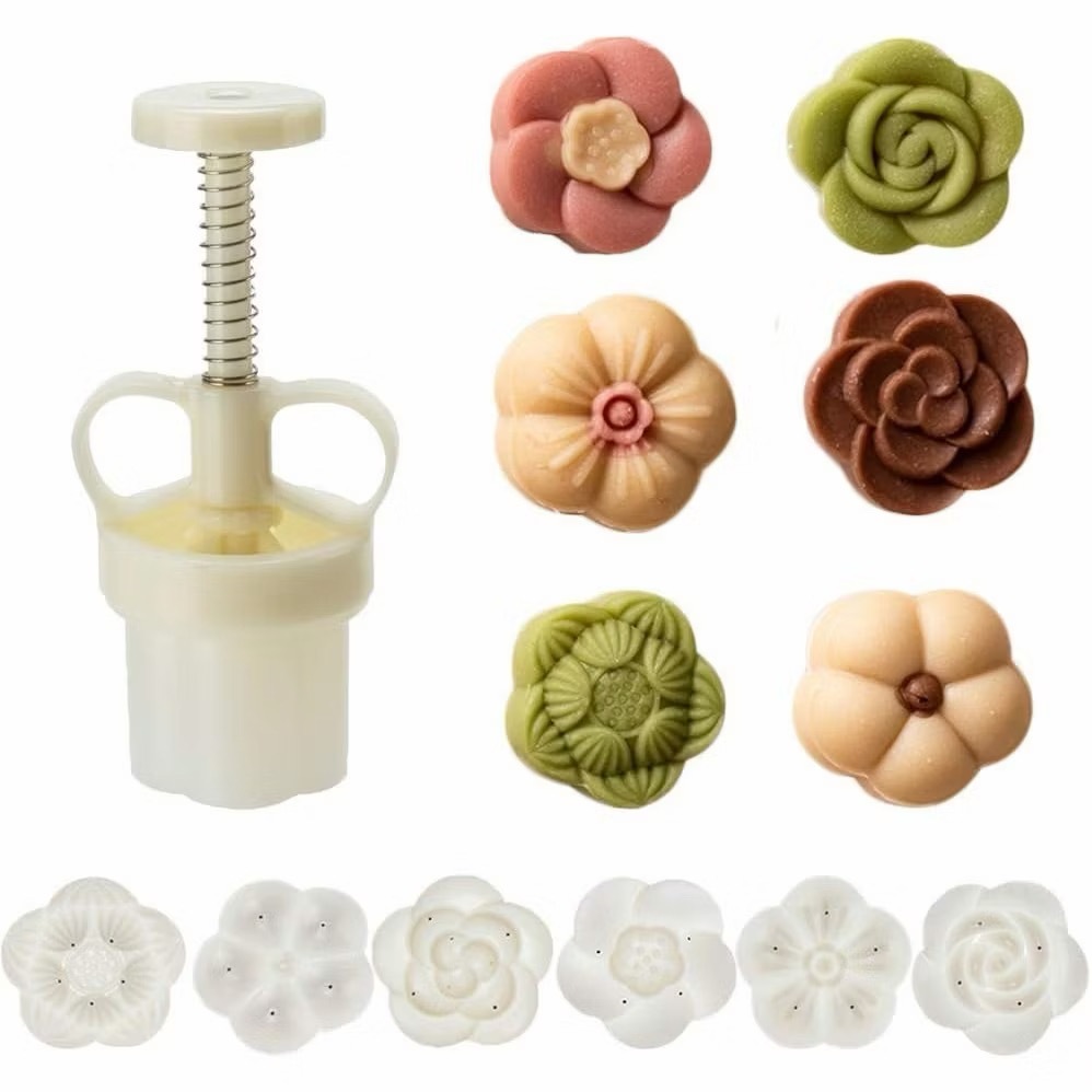 Kit Ejetor Molde Para Massas Brigadeiro e Doces Blue Star Max Flor Coração Arabesco Docinhos Gourmet lovely point