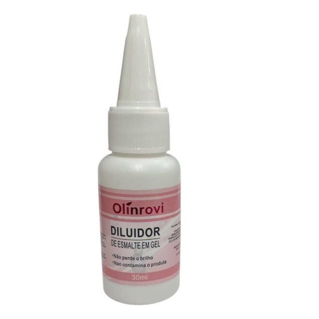 Diluídor de Esmalte em Gel 30ml Recupera Gel Seco sem Perder o Brilho