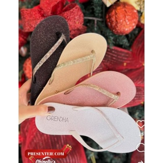 sandália rasteira  grandene amor em flor original confortável em Oferta na Shopee