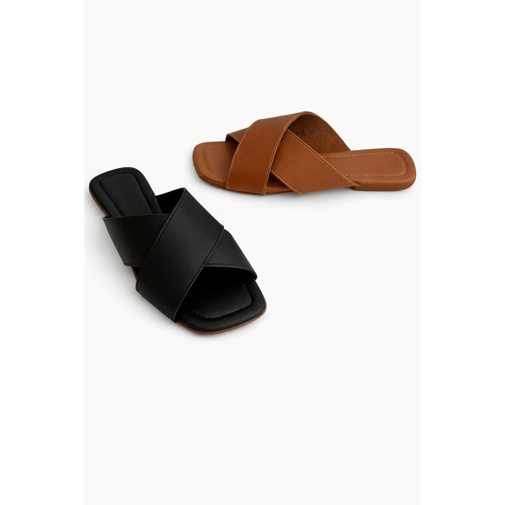 Kit Dois Pares Rasteirinha X Sandália Rasteira Feminina Passeio Leve Mácia Dia Dia Conforto