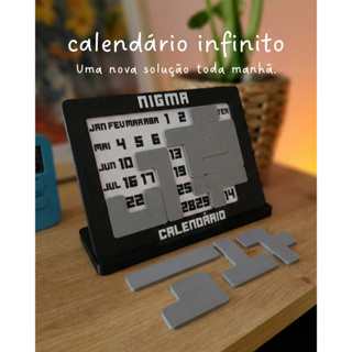 quebra-cabeça calendário em Oferta na Shopee