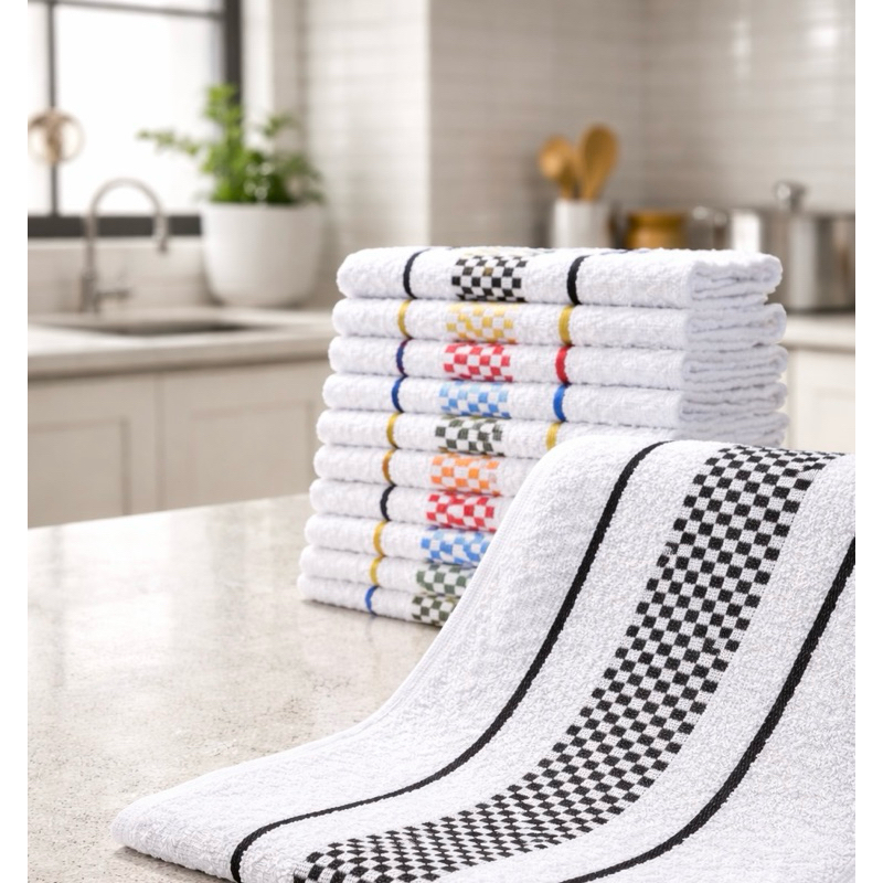 Kit 15,10 ou 5 Panos De Prato jacquard 45x70 Atoalhado Algodão Toalha Copa Cozinha