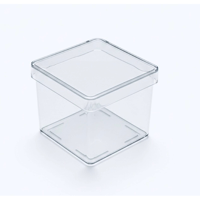 Kit com 100 Caixinha 5x5 em acrílico transparente Cristal Para Aniversário Lembrancinha personalizar