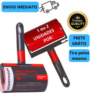 1 ou 2 Rolos Lavável Tira Pelos Para Roupas Tecidos Animais Sofá Powermaid em Oferta na Shopee