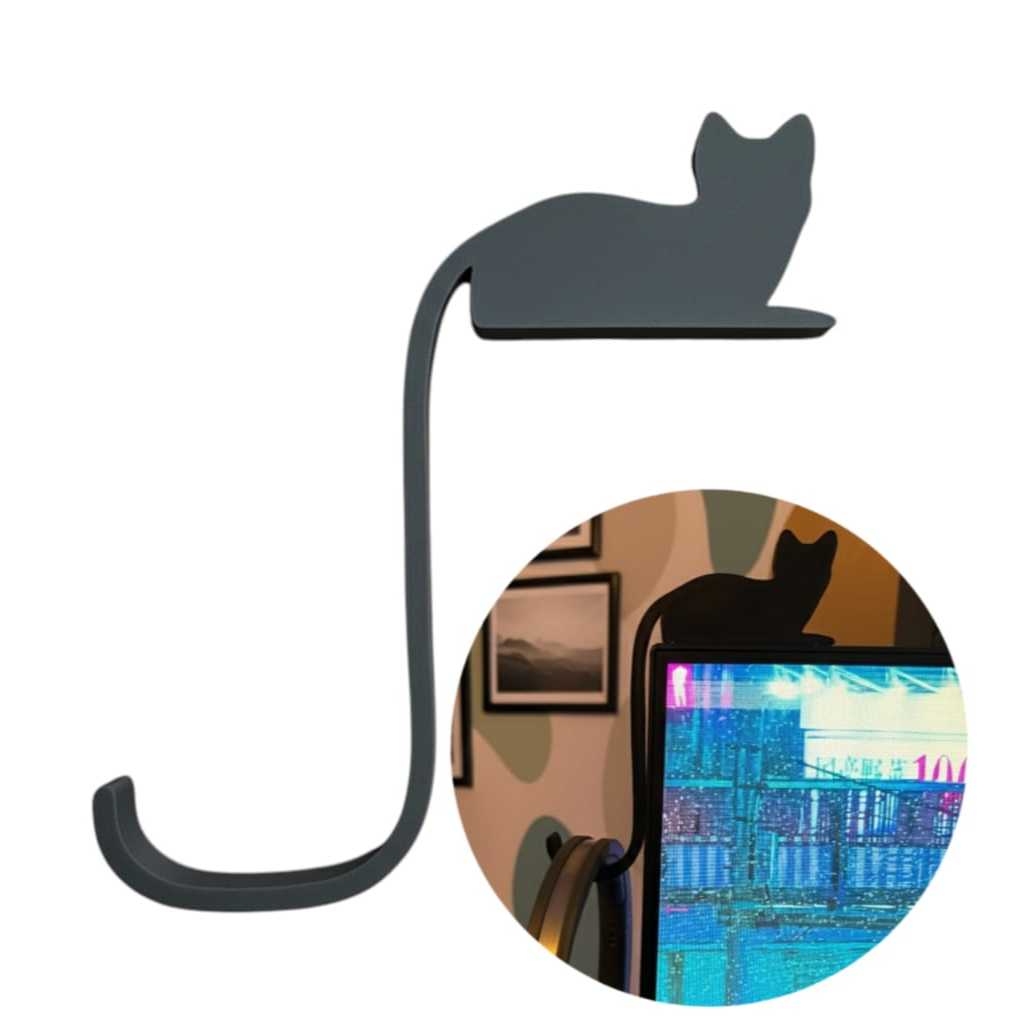 Suporte/Gancho para Fone de Ouvido em Formato de Gato