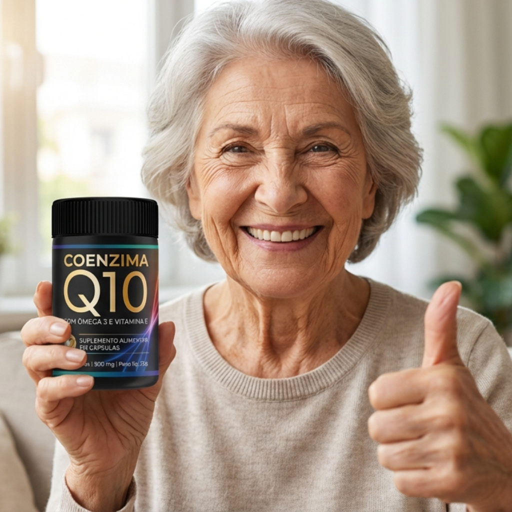 COENZIMA Q10 + ÔMEGA 3 + VITAMINA E – SUPLEMENTO PREMIUM 3 EM 1