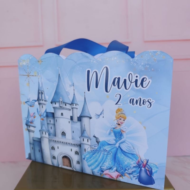 Sacola Cinderela || Lembrancinha Cinderela || Sacolinha Personalizada Cinderela