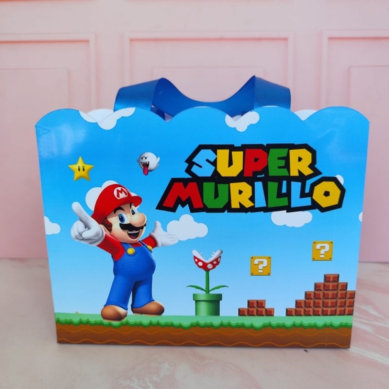 PEGUE E MONTE Sacolinha Personalizada Super Mário || Sacola Super Mário || Lembrancinha Super Mário