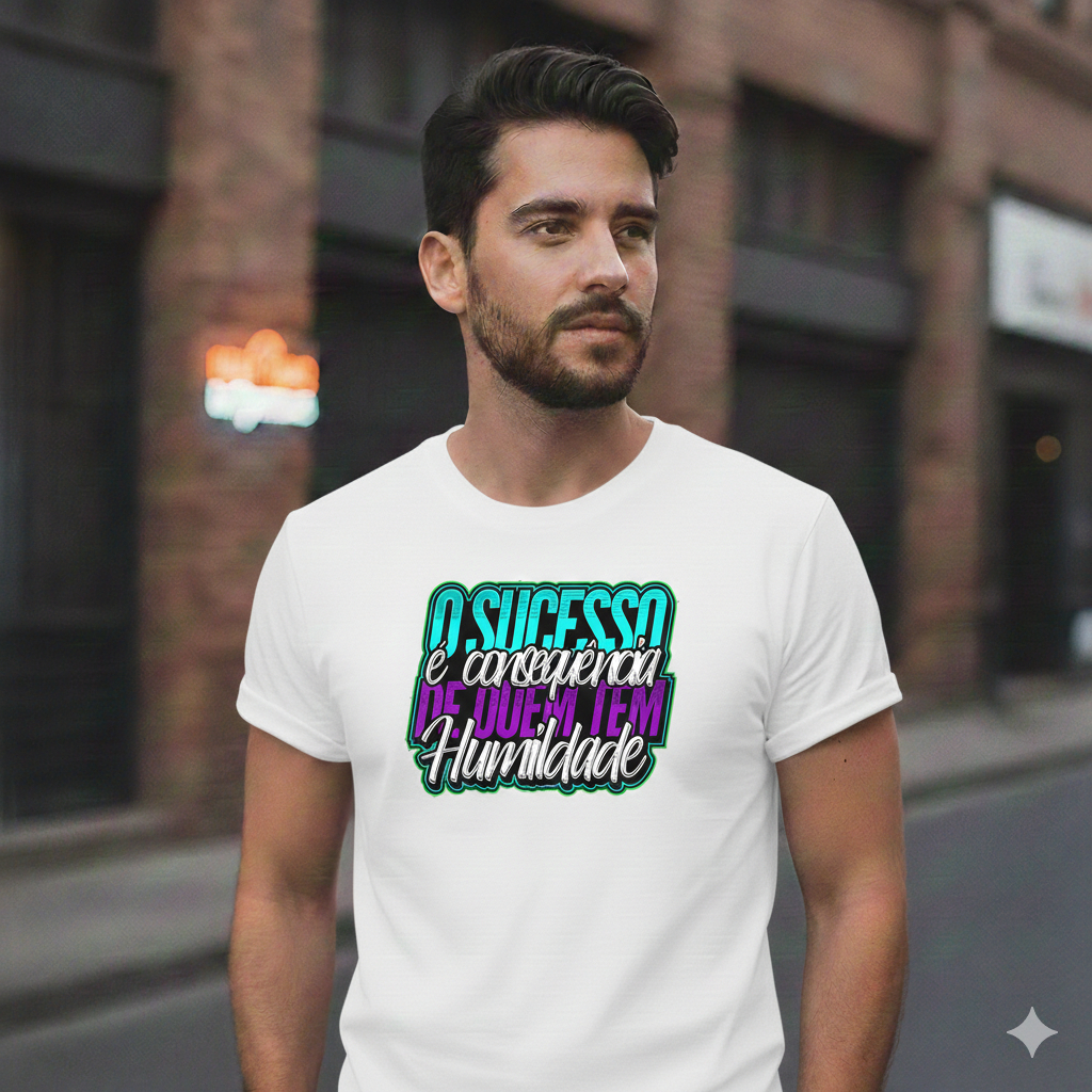 Camiseta Personalizada - "No Escuro da Tua Inveja, O Meu Brilho é Neon" 2026 envio imediato