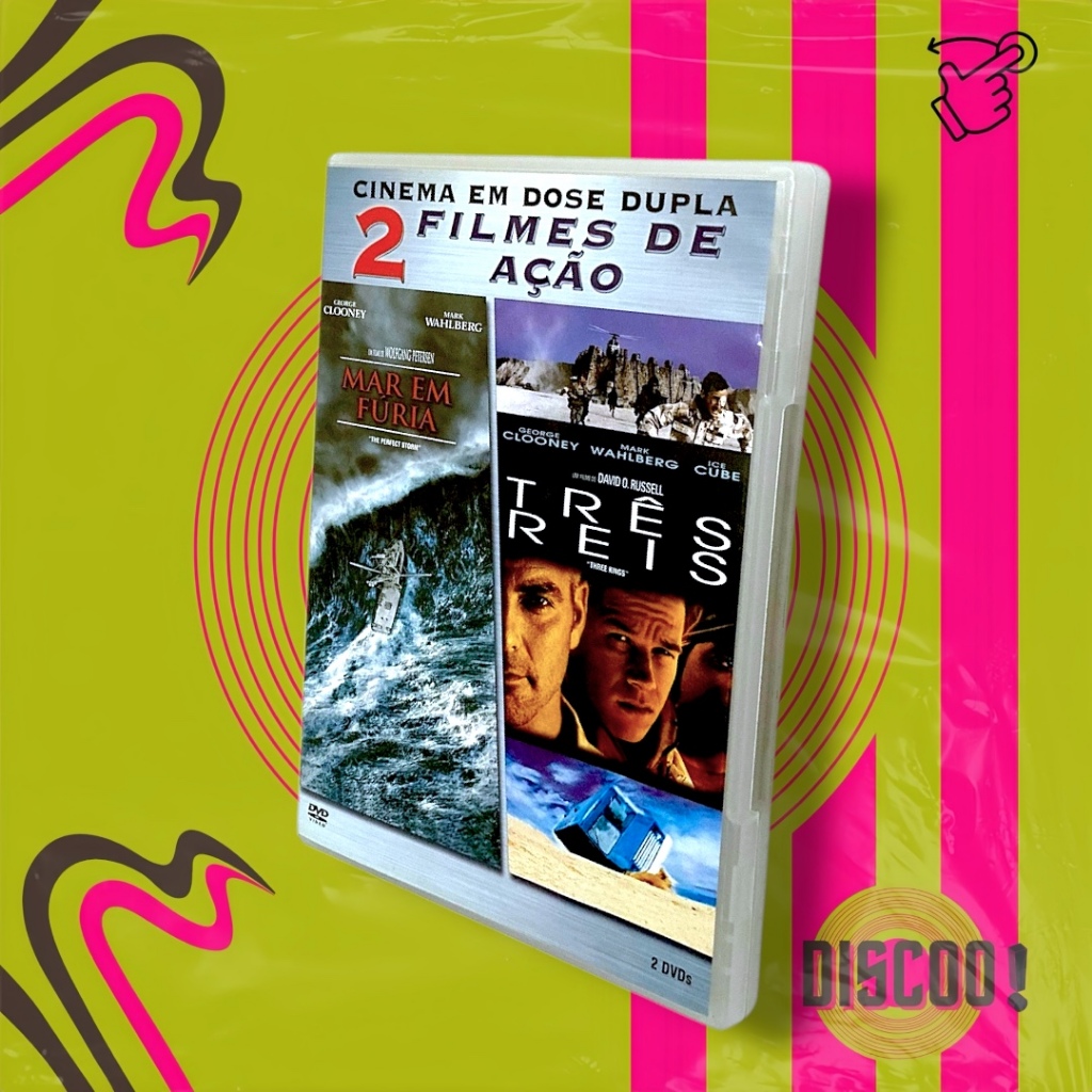 DVD DUPLO Mar em Fúria / Três Reis [Cinema em Dose Dupla — 2 Filmes de Ação]