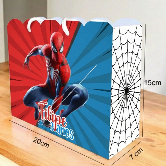 Sacolinha HOMEM ARANHA Personalizado Sacolinha Lembrancinha Aniversário HOMEM ARANHA