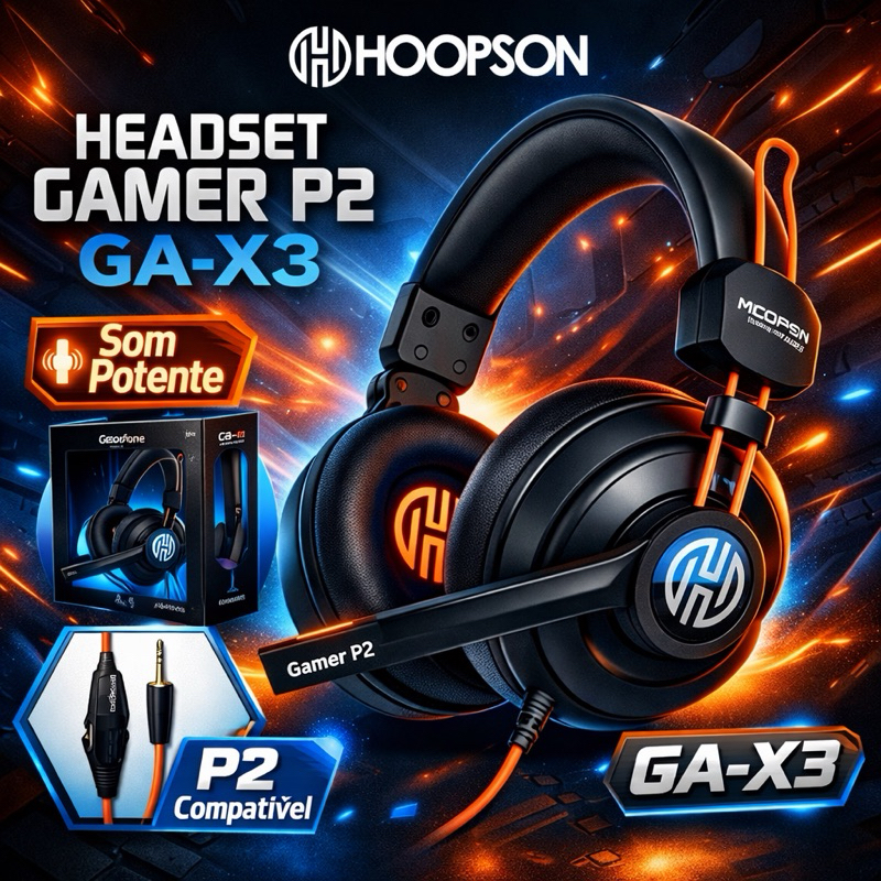 Headset Gamer Profissional P2 com Controle de Volume Som Potente e Conforto - Saldo Ler a Descrição — R$ 49,90 em Shopee