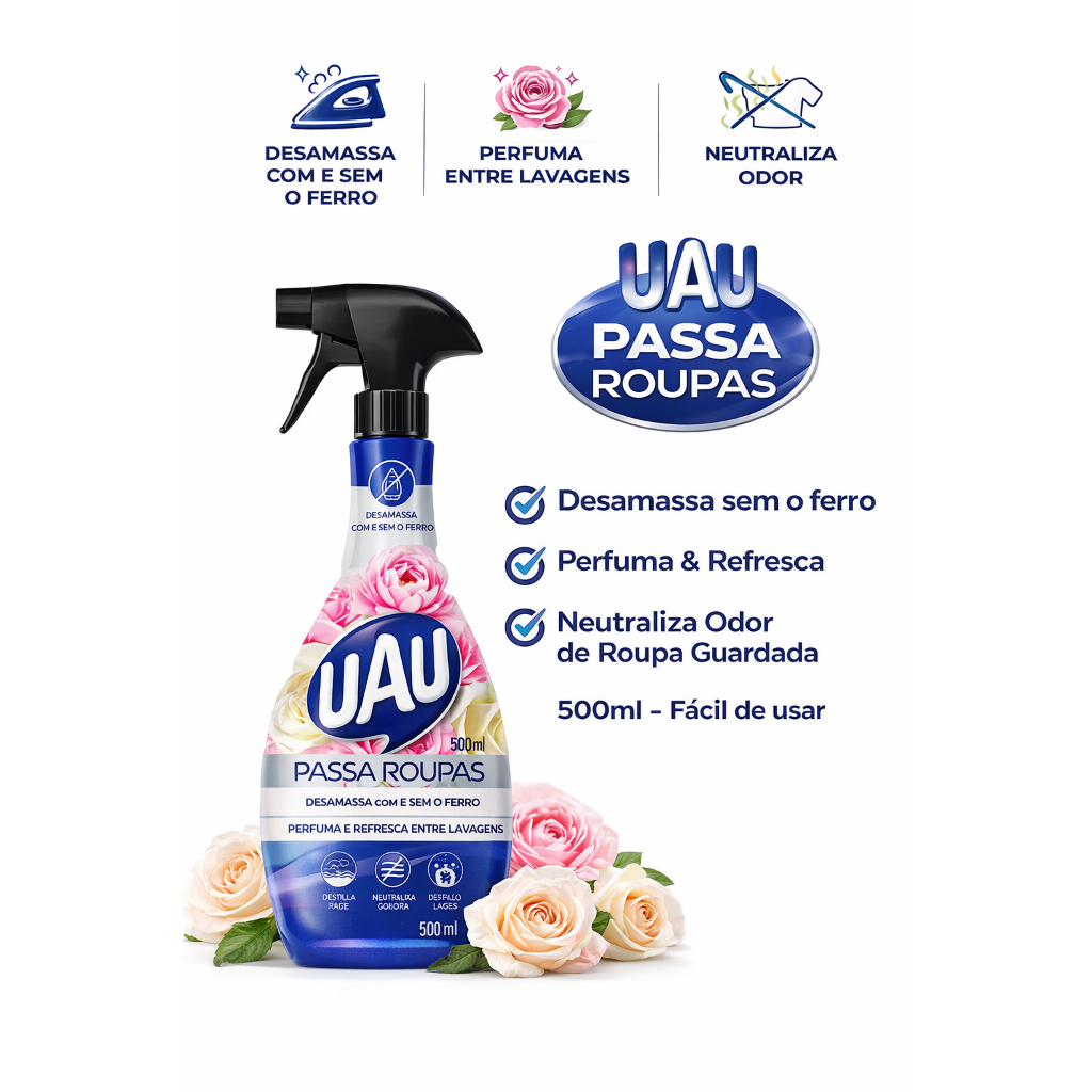 Sem Passar Desamassa Roupas Fácil Sem o Ferro Perfuma Neutraliza Odores Roupas de Cama