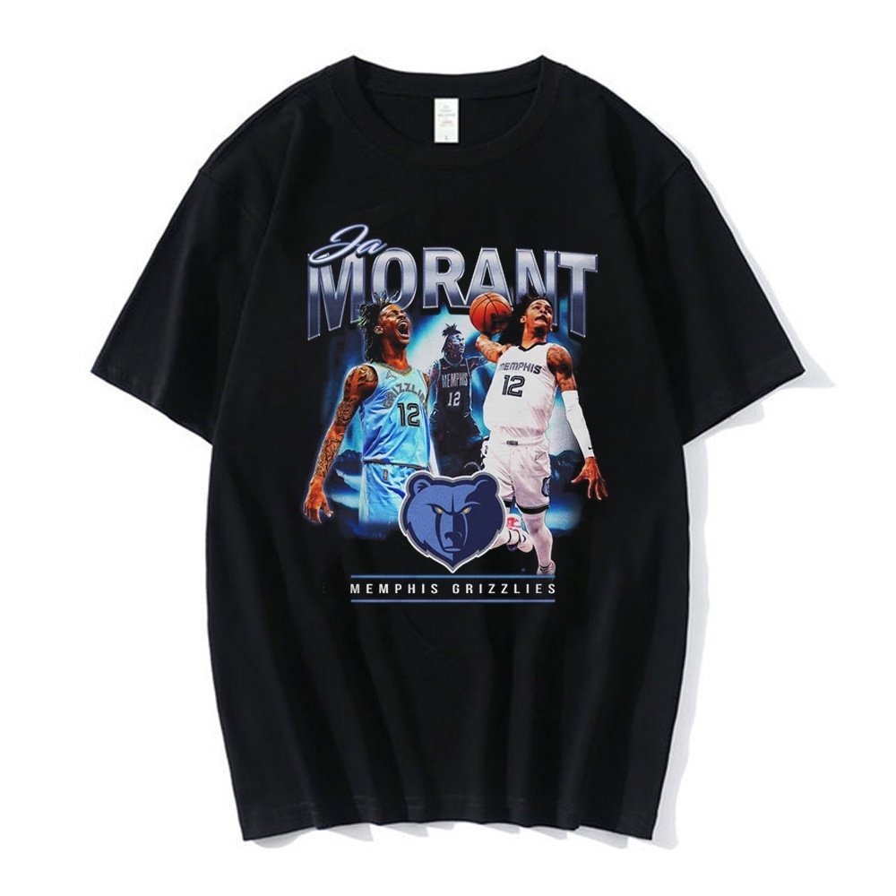 Camisa Ja Morant Memphis Grizzlies NBA Champion Show Man Unissex Premium Camiseta Envio Imediato 100% Algodão Basquete
