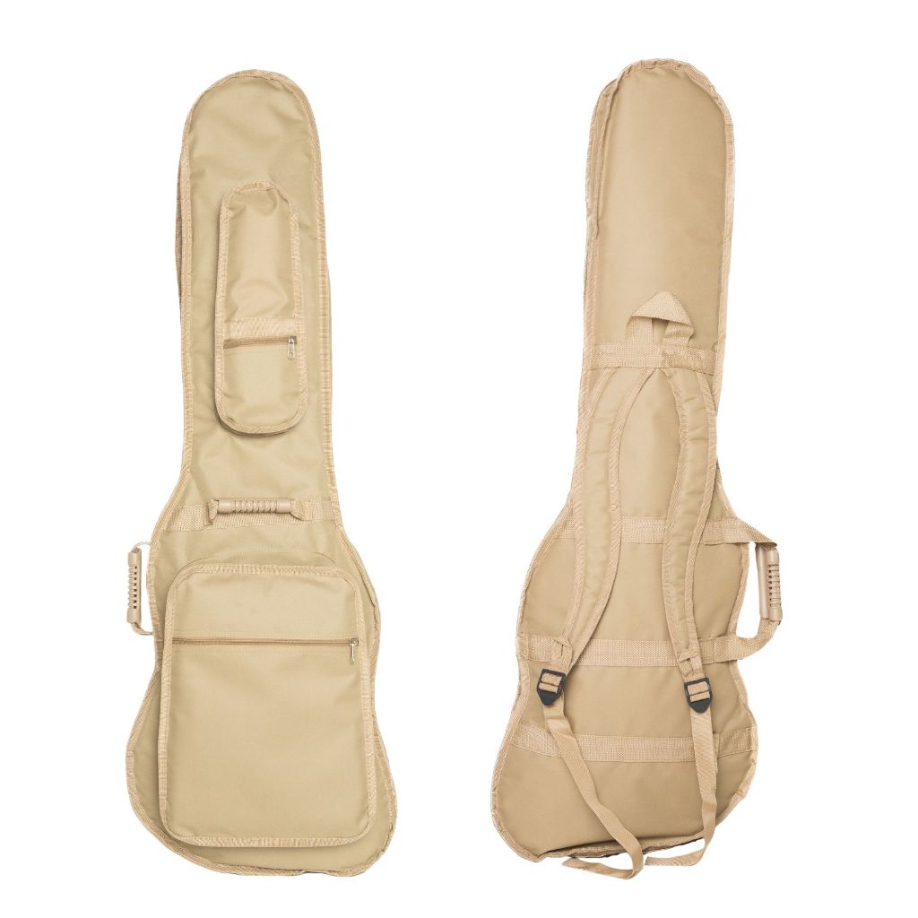 Capa Bag Contra Baixo Bege Luxo Acolchoada Bolso Cargo