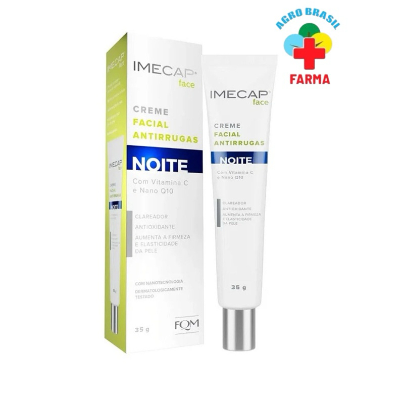 Creme Facial Antirrugas Noturno Imecap 35g Hidratante Rejuvenescedor