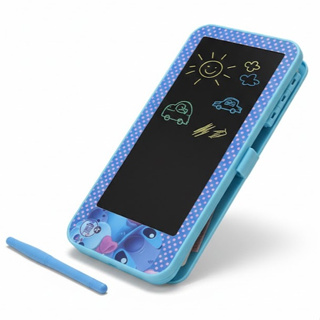Lousa Mágica Stitch Infantil Com Botão Apagar Estojo Portátil Desenho Escrita Escolar em Oferta na Shopee
