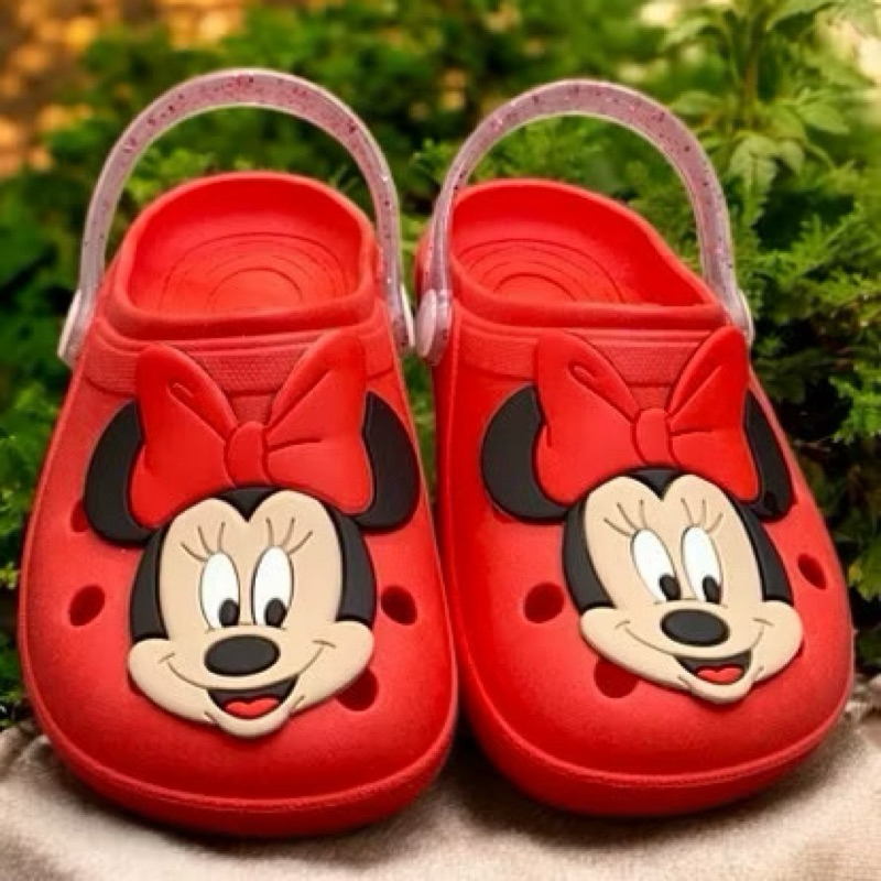 Sandália Babuche Infantil Menina Minnie Mouse Personagem Confortável Atacado