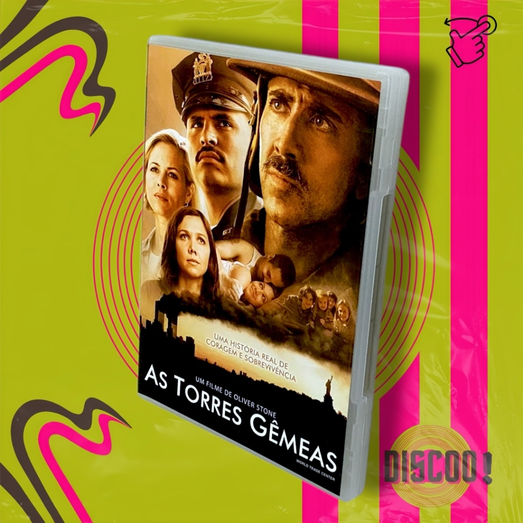 DVD AS TORRES GÊMEAS (World Trade Center) — com Nicolas Cage, Michael Peña, Maggie Gyllenhaal e Stephen Dorff