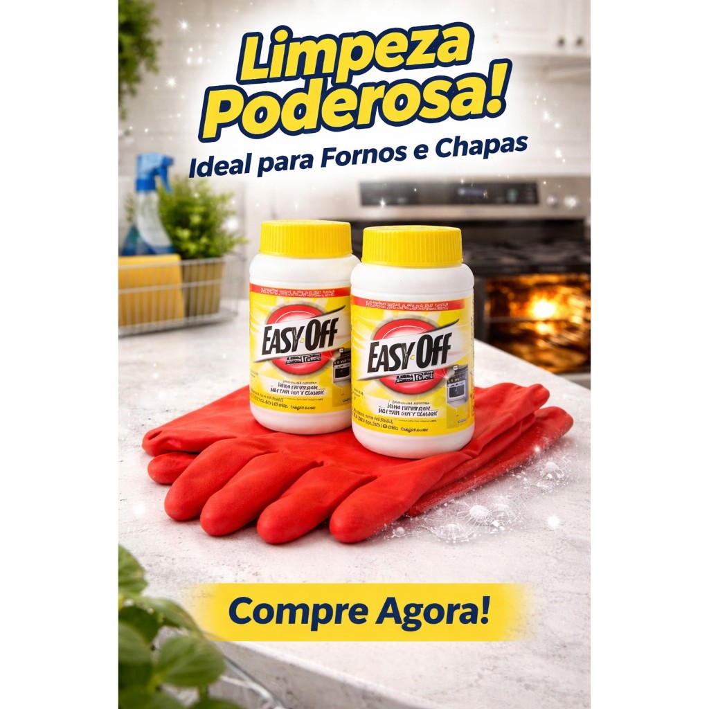 Kit Limpa Fornos Profissional com Luva Protetora Remove Gordura Pesada em Oferta na Shopee