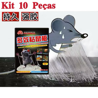 kit 10 Peças Ratoeira Adesiva cola de rato Linha Premium fácil Usar Controle Roedores Insetos Casas Comércios cola tudo em Oferta na Shopee
