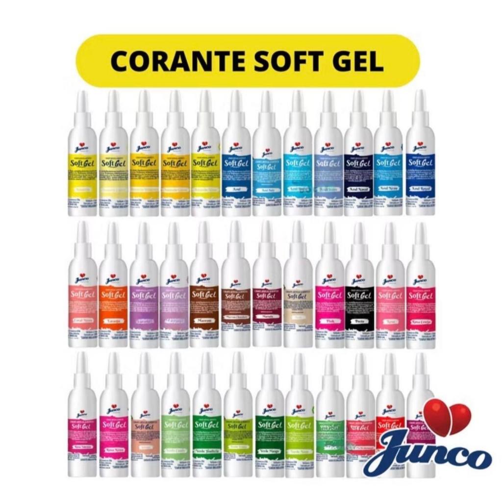 Corante Alimenticio Soft Gel Cores 25g Junco em Oferta na Shopee