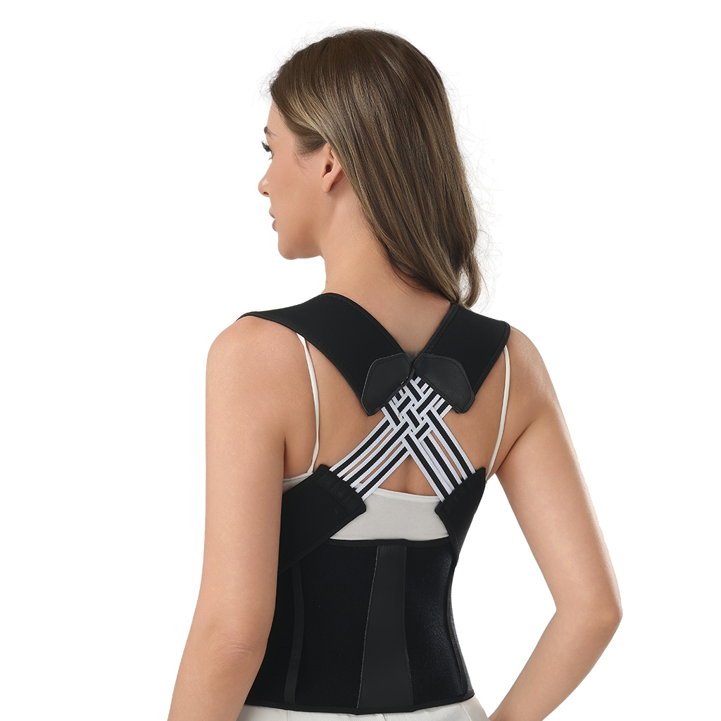 Z&D Lingerie Corretor Postural Cervical com Cinta de Apoio e Tecido Respirável AB228