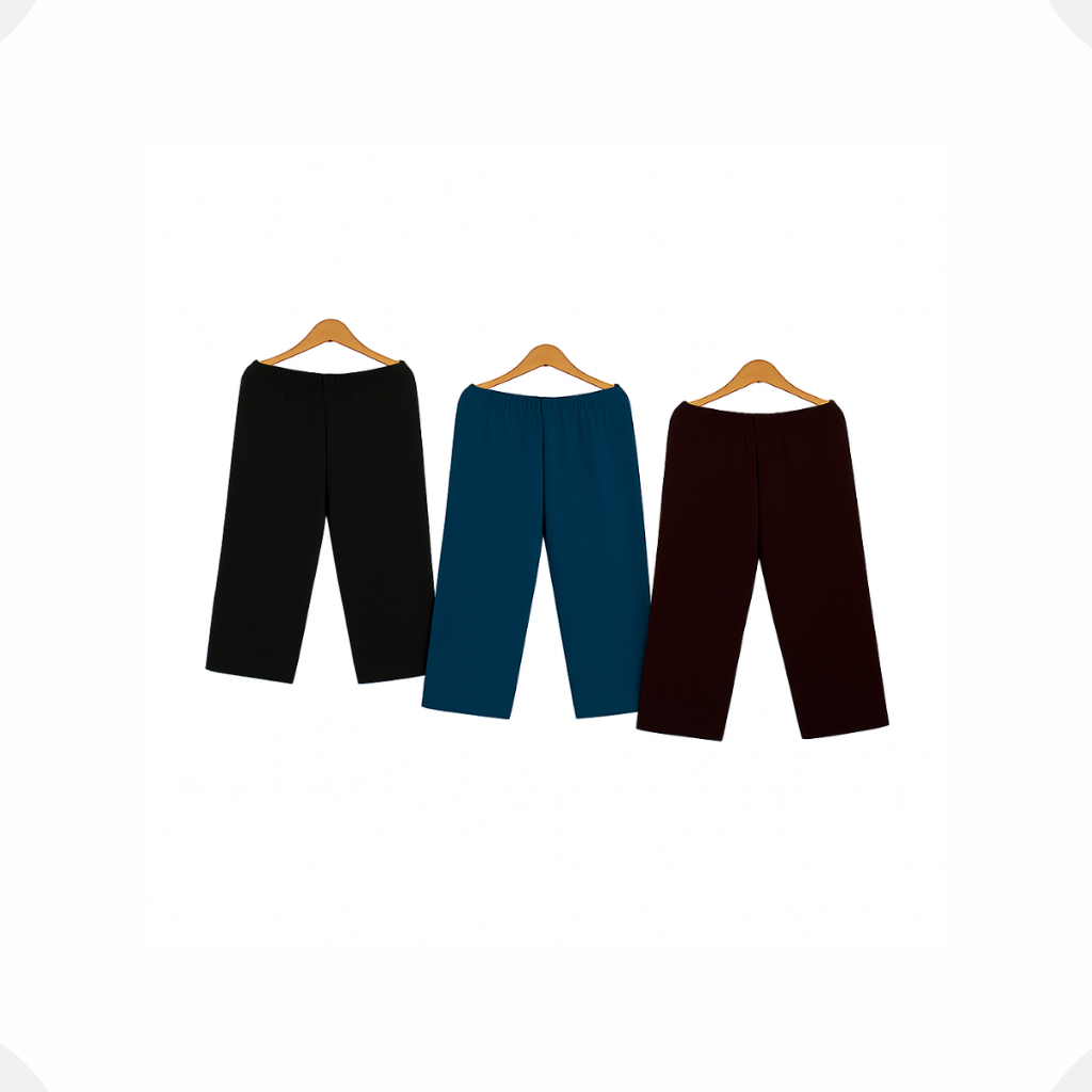 KIT 3 CAPRI DE GORGURÃO GORGURINHO FEMININO PARA SENHORAS COM ELASTICO NA CINTURA E GANCHO ALTO em Oferta na Shopee