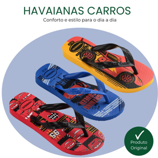 Promoção Chinelo Infantil Havaianas Kids Cars Carros Relâmpago Mcqueen Original C/NF em Oferta na Shopee