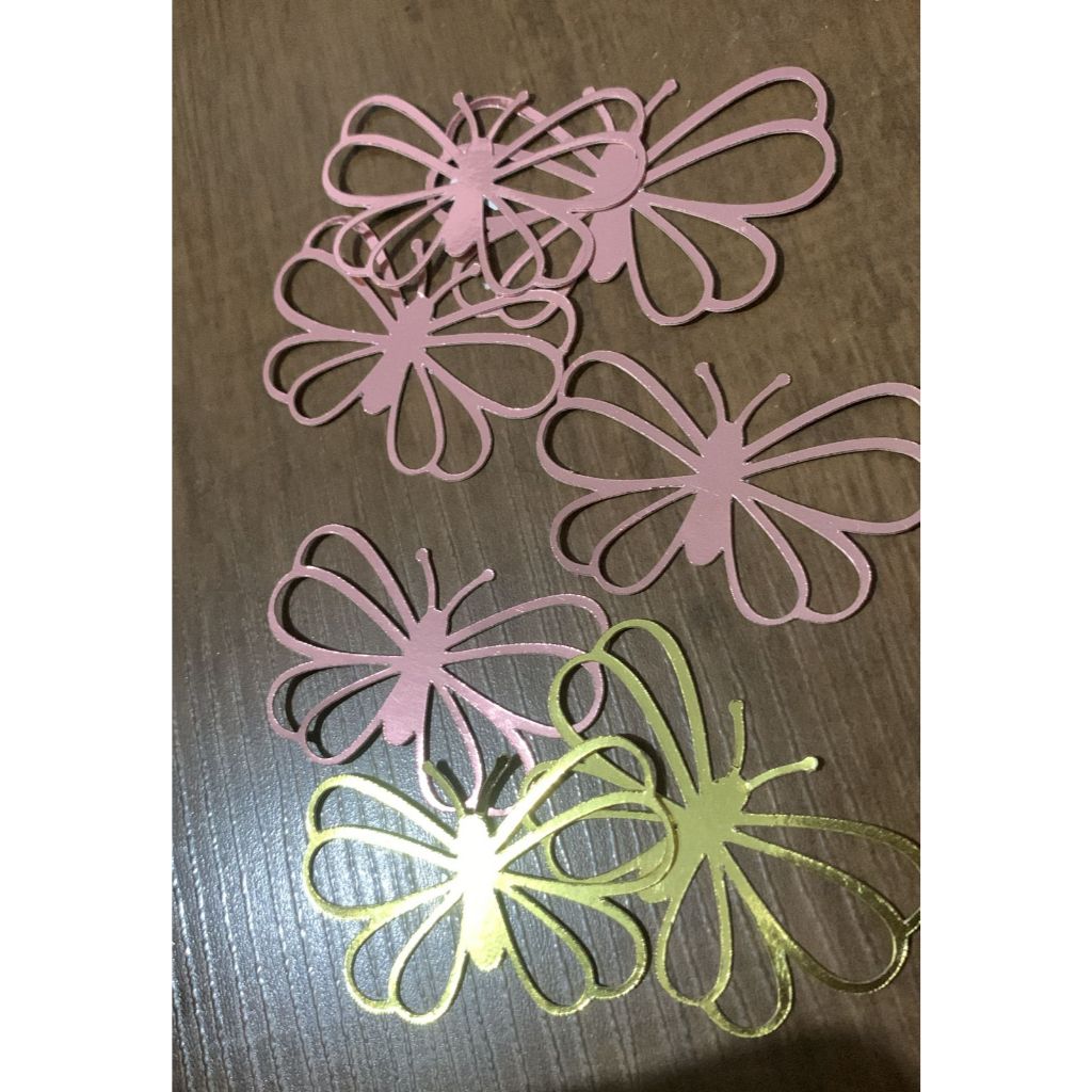 Envio imediato Aplique de Borboleta Vazada Lamicote 250g bIdeal para Festas e Lembrancinhas