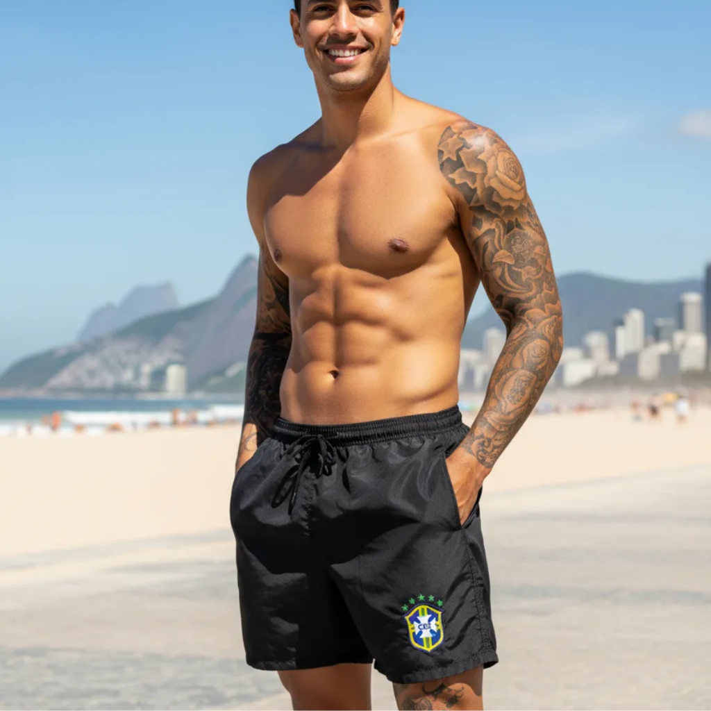 Short Tectel Brasil Seleção Brasileira Copa do Mundo Bermuda Futebol Academia
