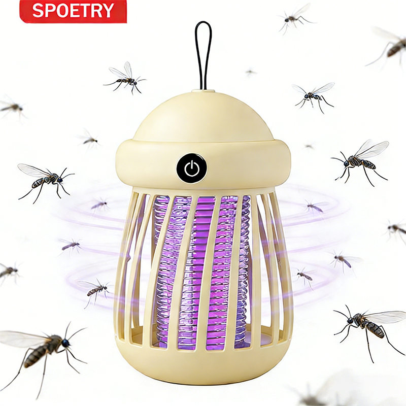 SOPETRY Luminária Anti- Mosquito Repelente Elétrico Lâmpada U.V Armadilha Para Insetos Direto USB