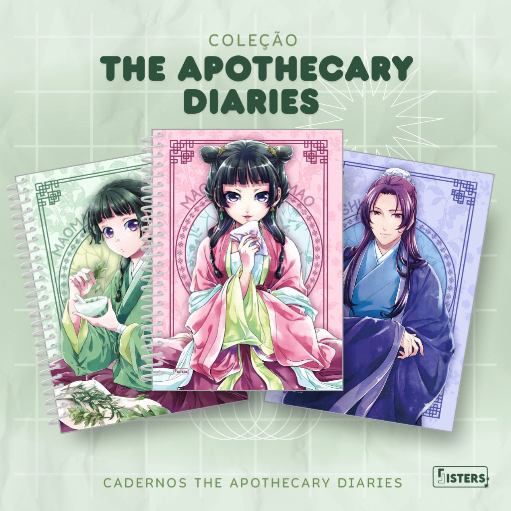 coleção caderno anime diários de uma apotecária the apothecary diaries