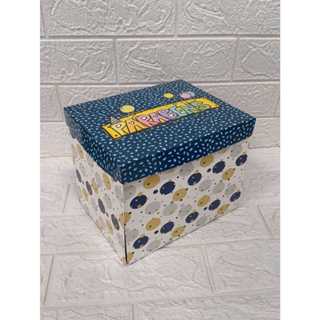 Caixa cenário azul festa para bolo e docinho papel triplex nova em Oferta na Shopee